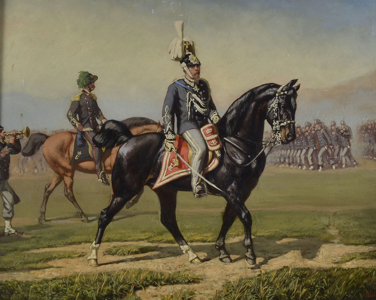 Vittorio Emanuele II a Cavallo